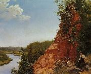 Alexey Tyranov View of the River Tosno oil on canvas